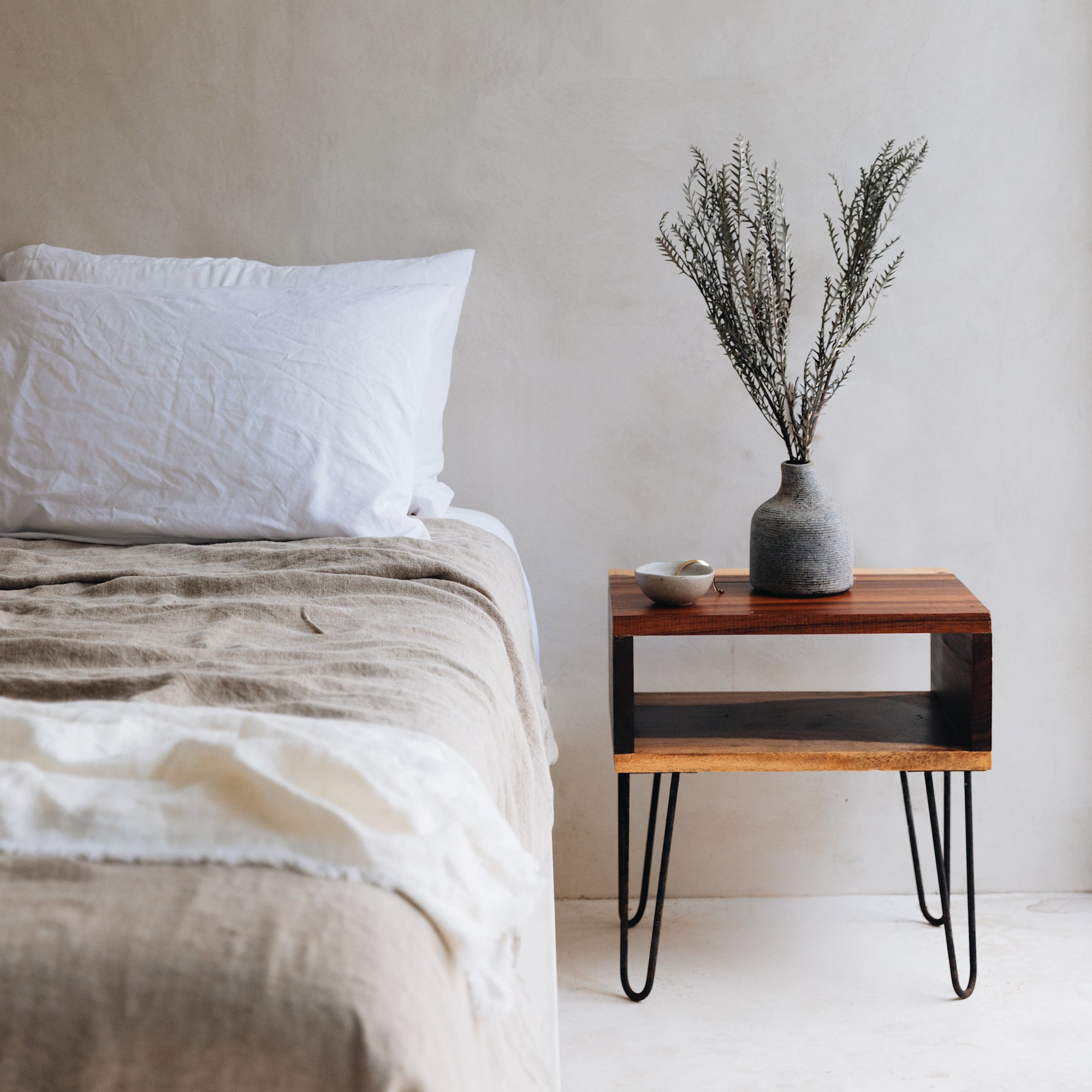 Rustic Linen Throw