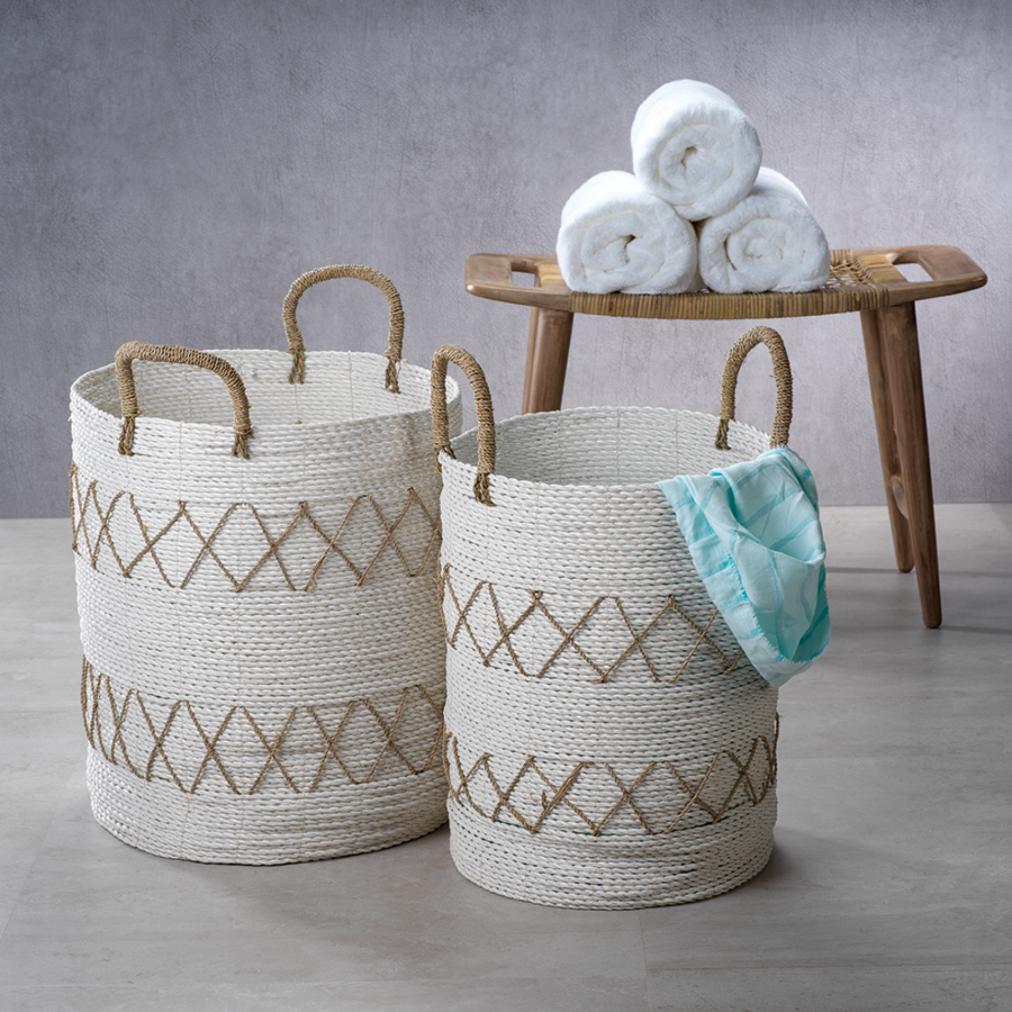 Salento Agel Baskets, Set of 2 - StyleMeGHD - Modern Home Decor