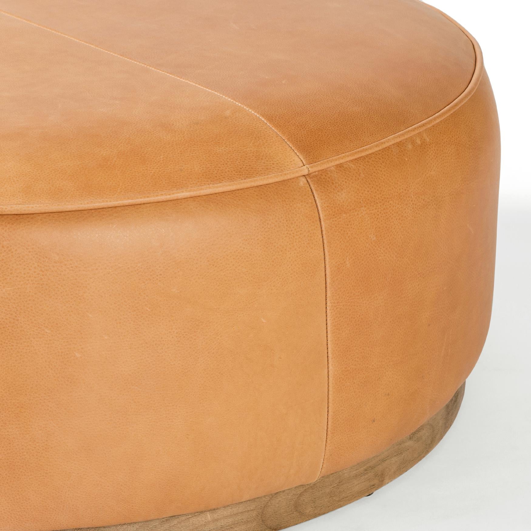 Sinclair Large Round Ottoman - StyleMeGHD - Modern Home Accents