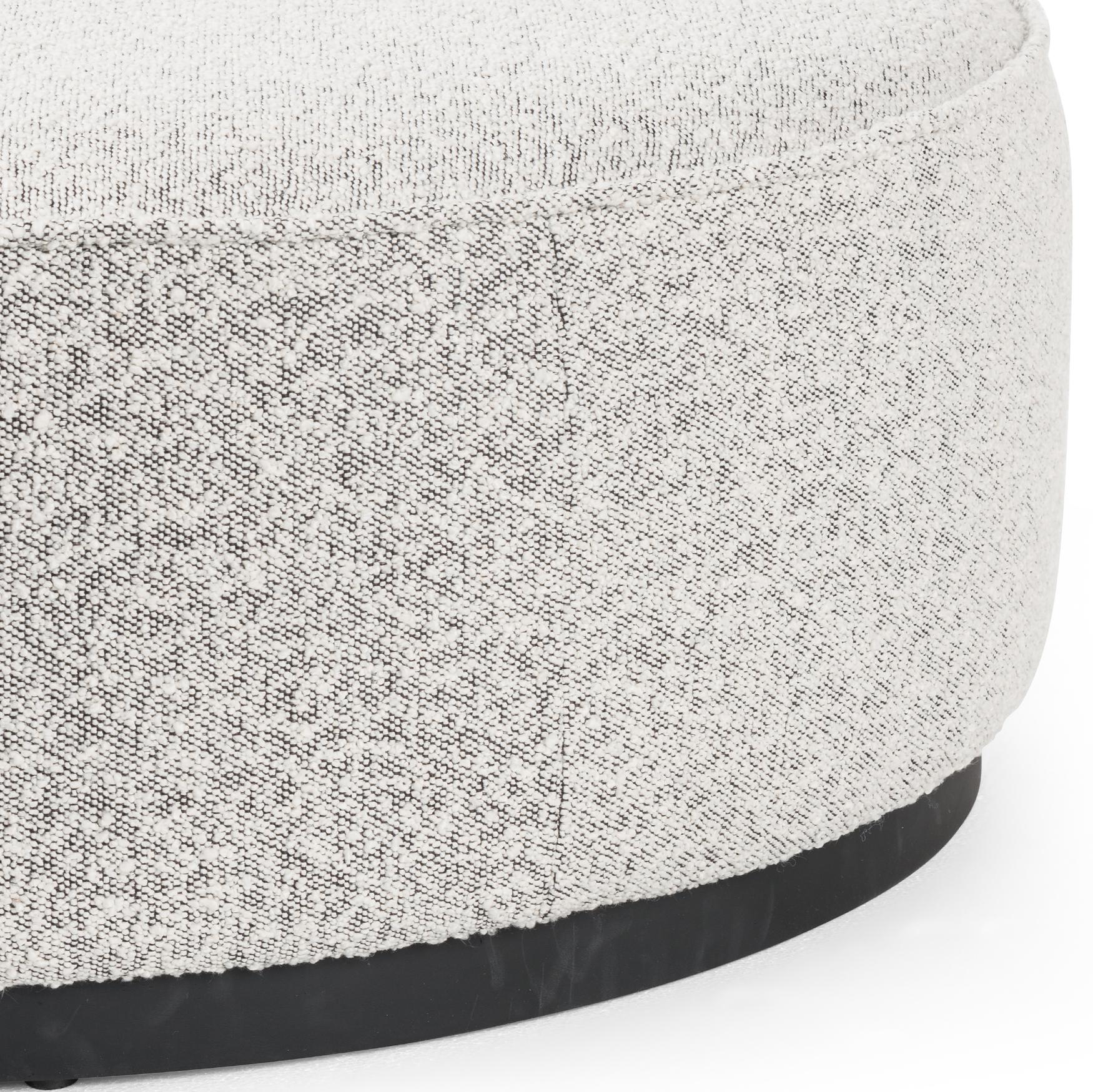 Sinclair Large Round Ottoman - StyleMeGHD - Modern Home Accents