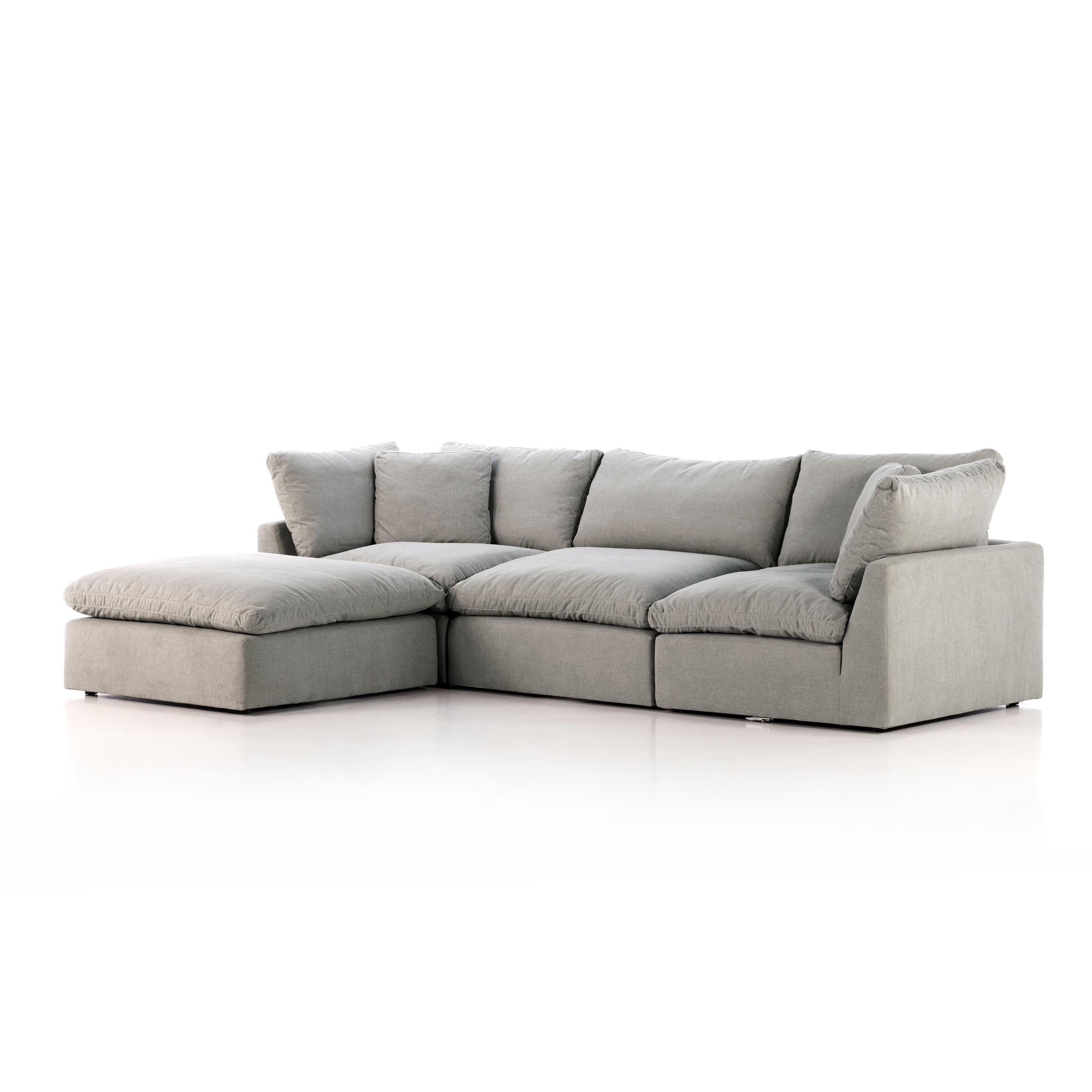 Stevie 3Pc Laf Sec Sofa W/Ottoman- StyleMeGHD - Modern Sectional Sofa