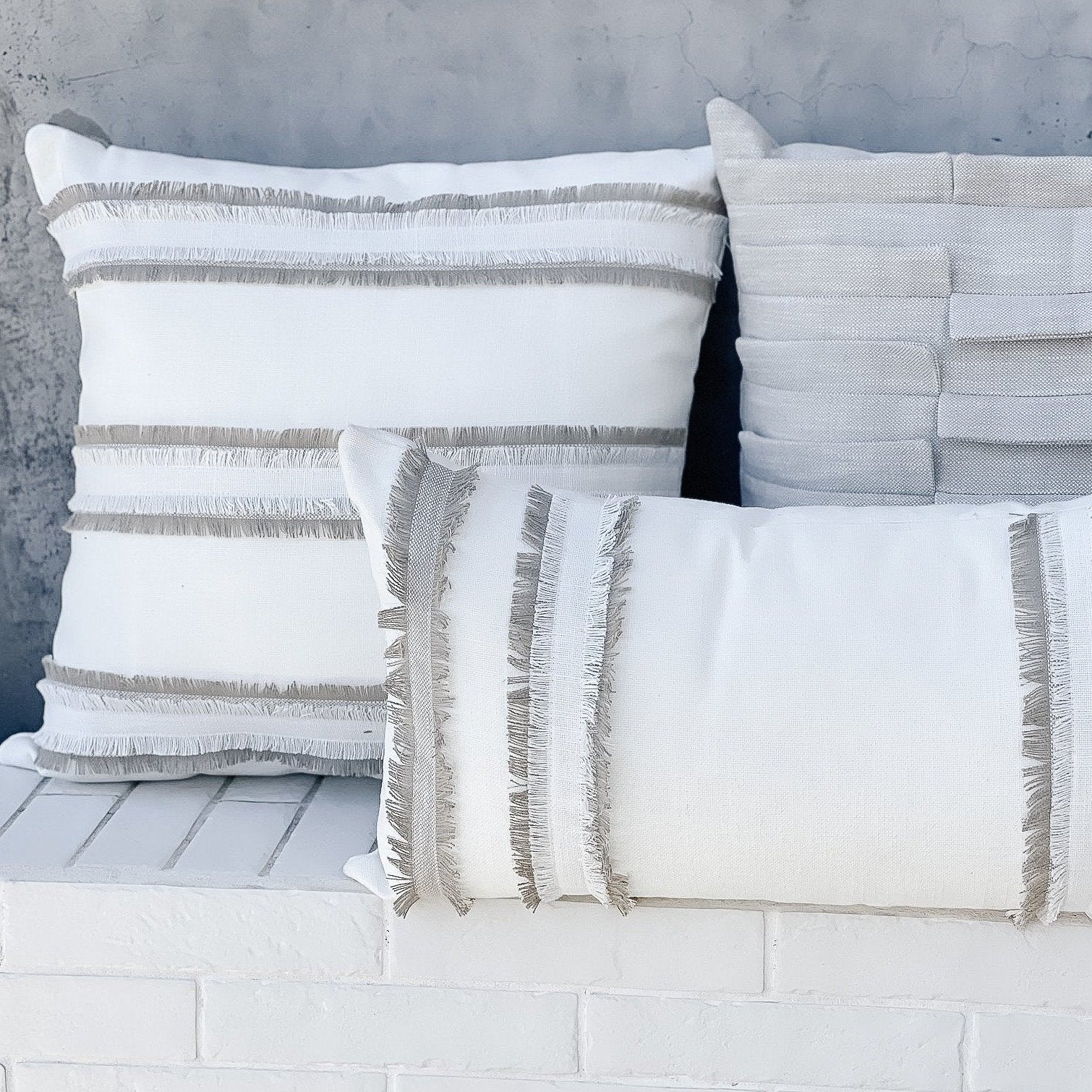 Tania Indoor/Outdoor Lumbar Pillow - StyleMeGHD - Boho Bedroom Decor