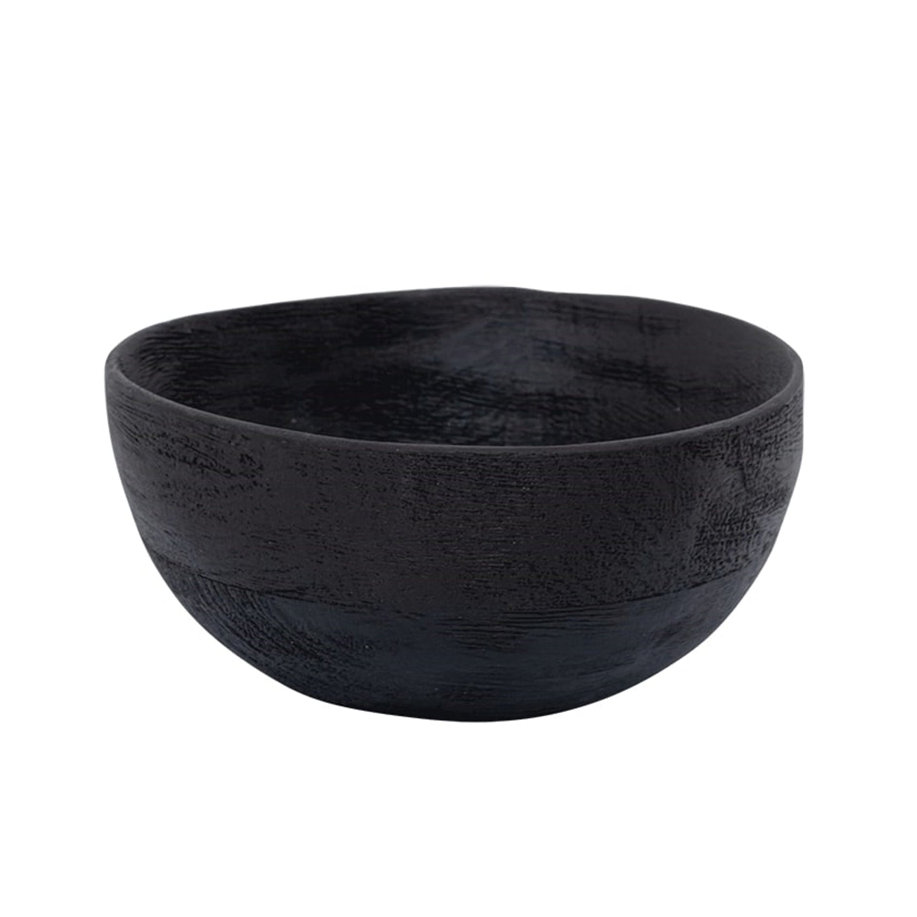 Smoked Wood Serving Bowl