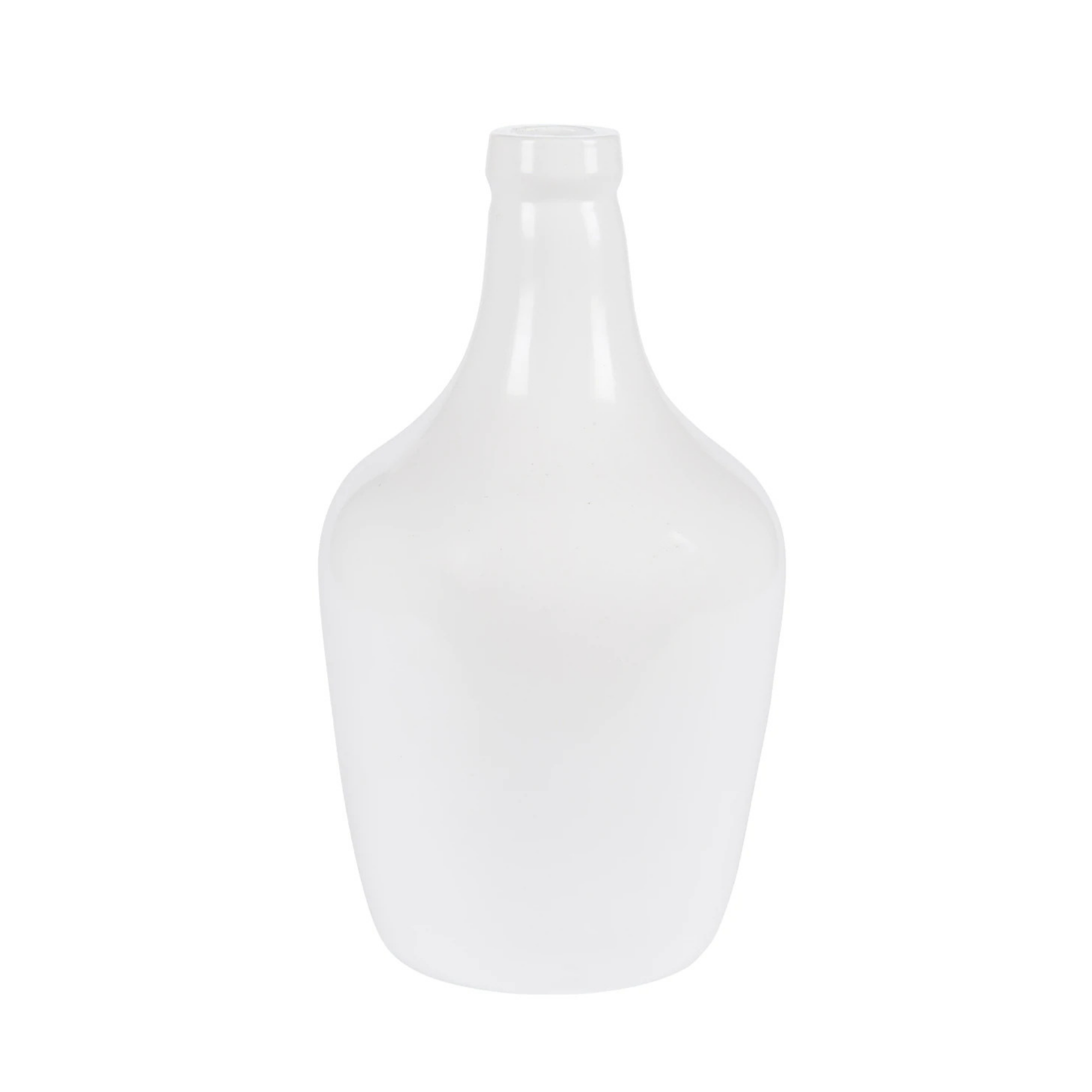 White Demi Vase