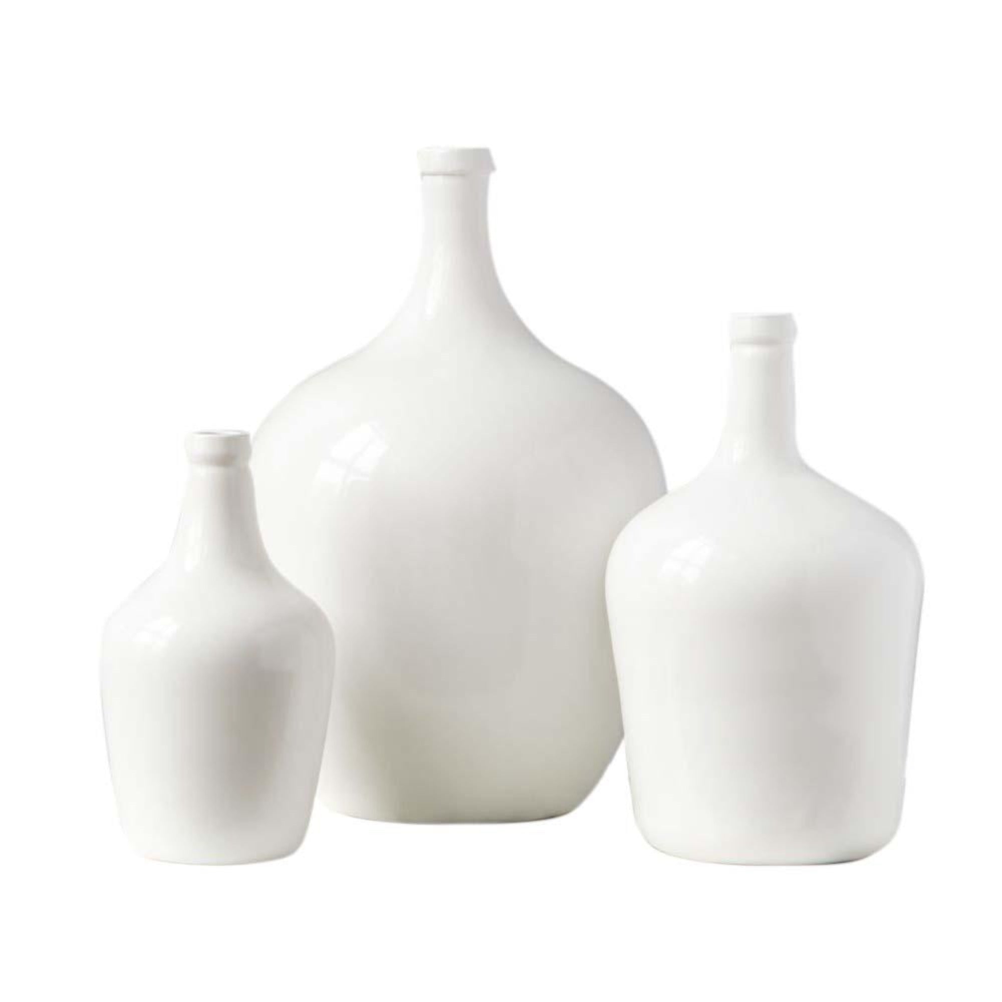 White Demi Vase - StyleMeGHD - Glass Vase Decor