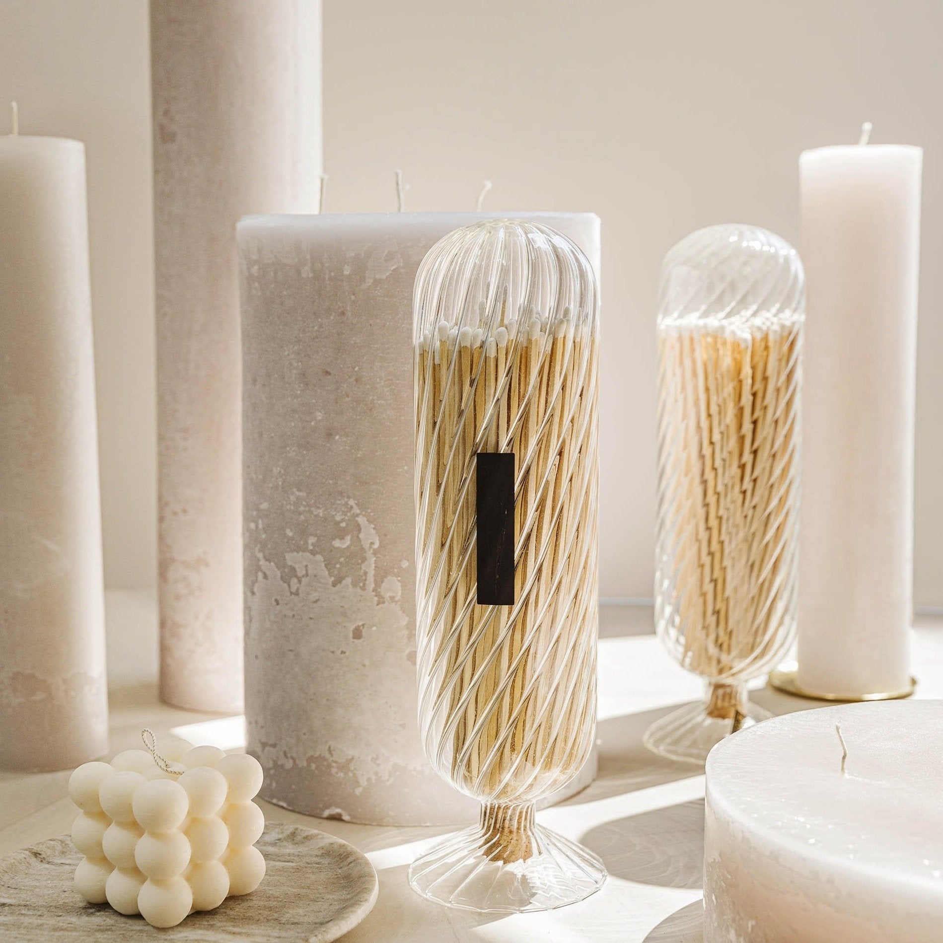 Wick Tall Pillar Candle - StyleMeGHD - Modern Home Decor