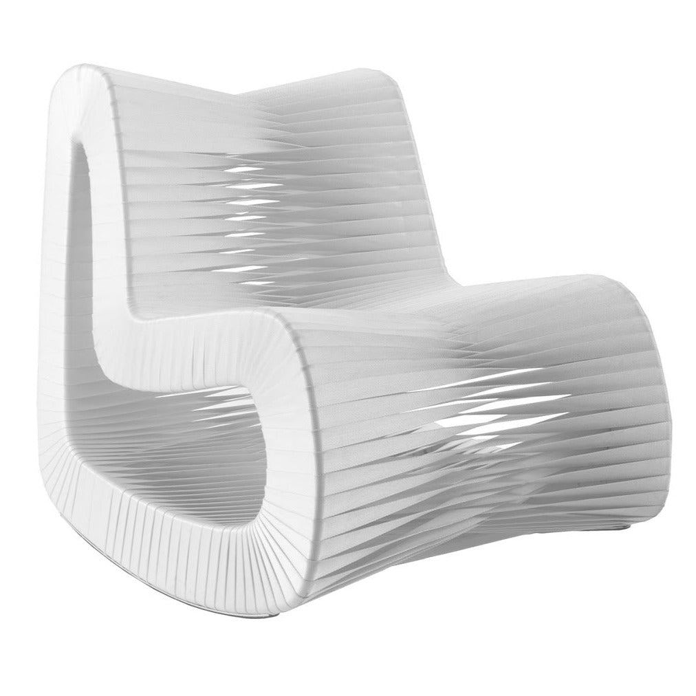 Seat Belt White Rocking Chair - StyleMeGHD - Chairs