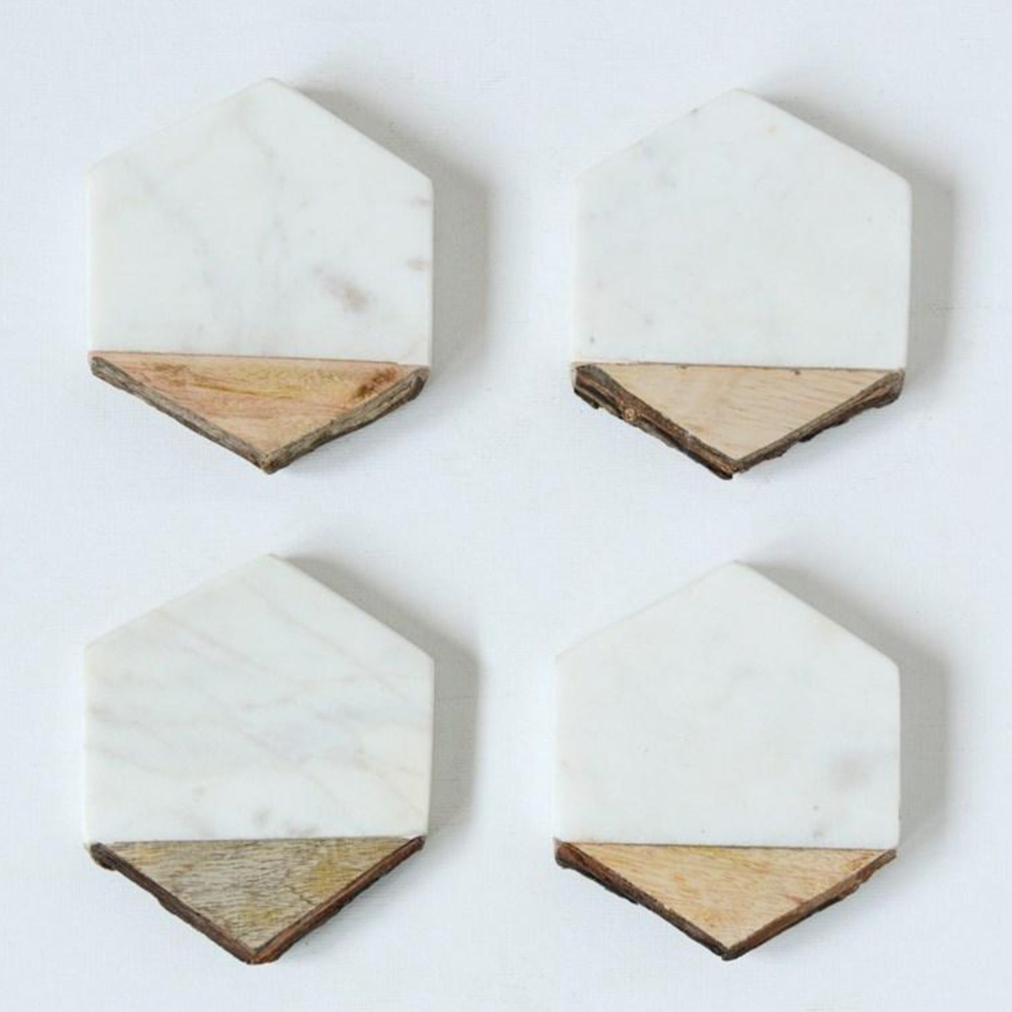 Julienne Hexagon Coasters, Set of 4 - StyleMeGHD