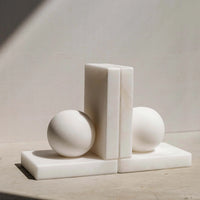 Alabaster Ball Bookends - StyleMeGHD - Books + Bookends
