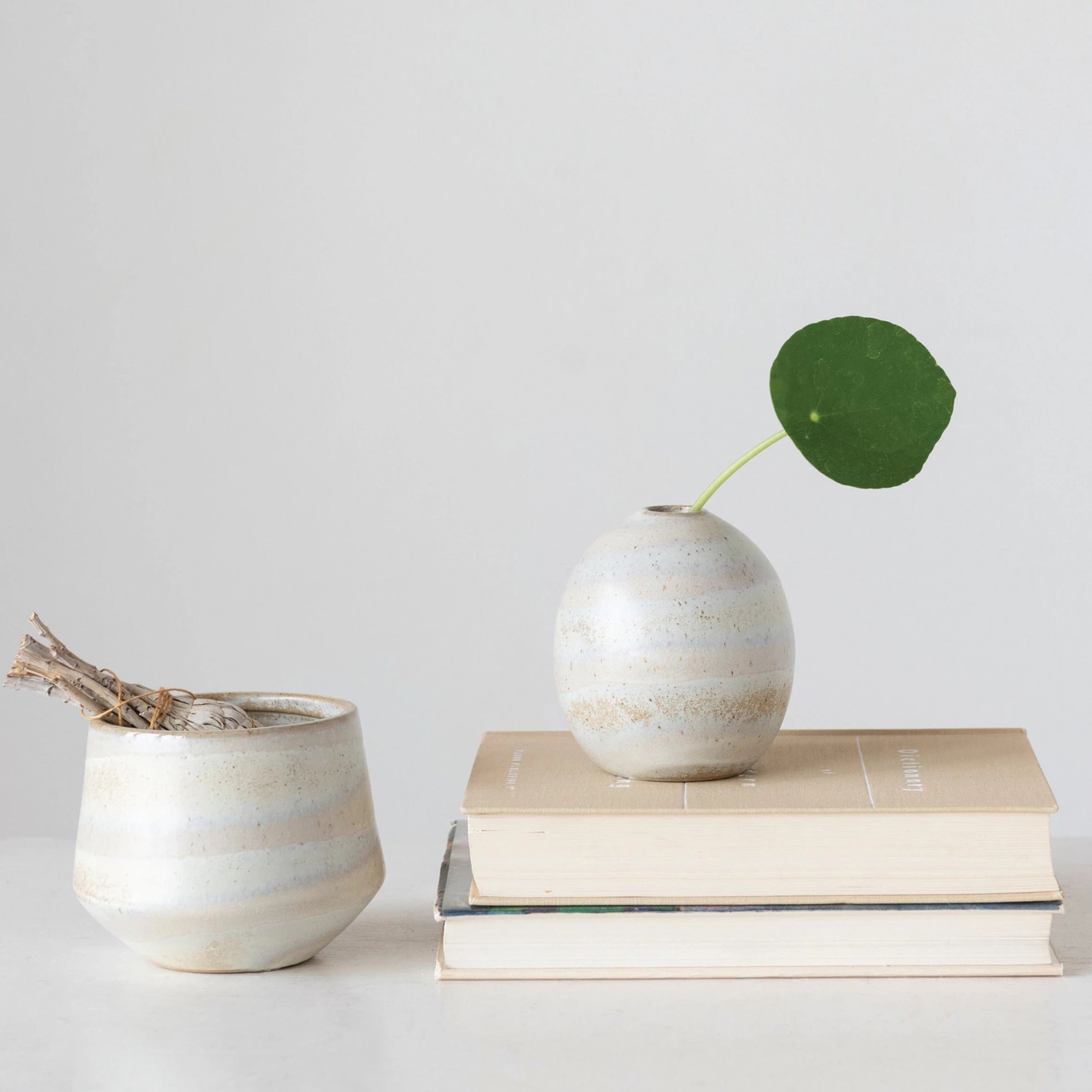 Stoneware Vase, Reactive Glaze - StyleMeGHD - Vases + Jars
