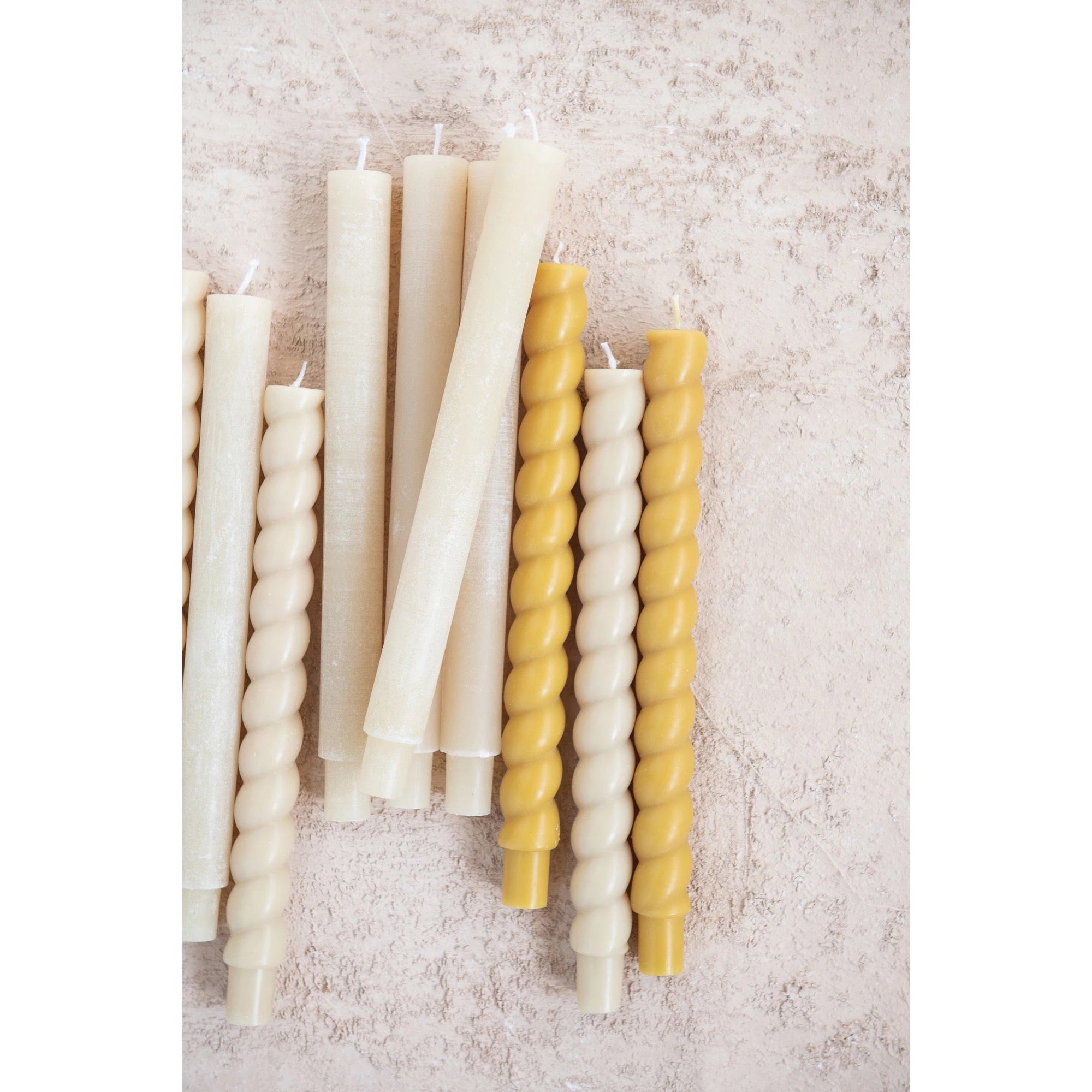 Unscented Twisted Taper Candles in Box, Set of 2 - StyleMeGHD - Candles + Diffusers