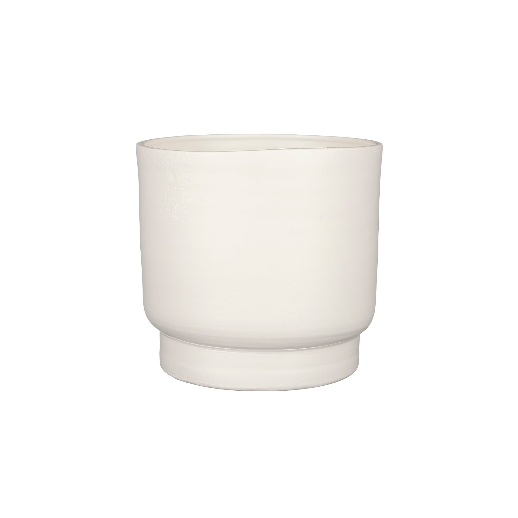 Riva Round White Pot - StyleMeGHD - Planters + Pedestals