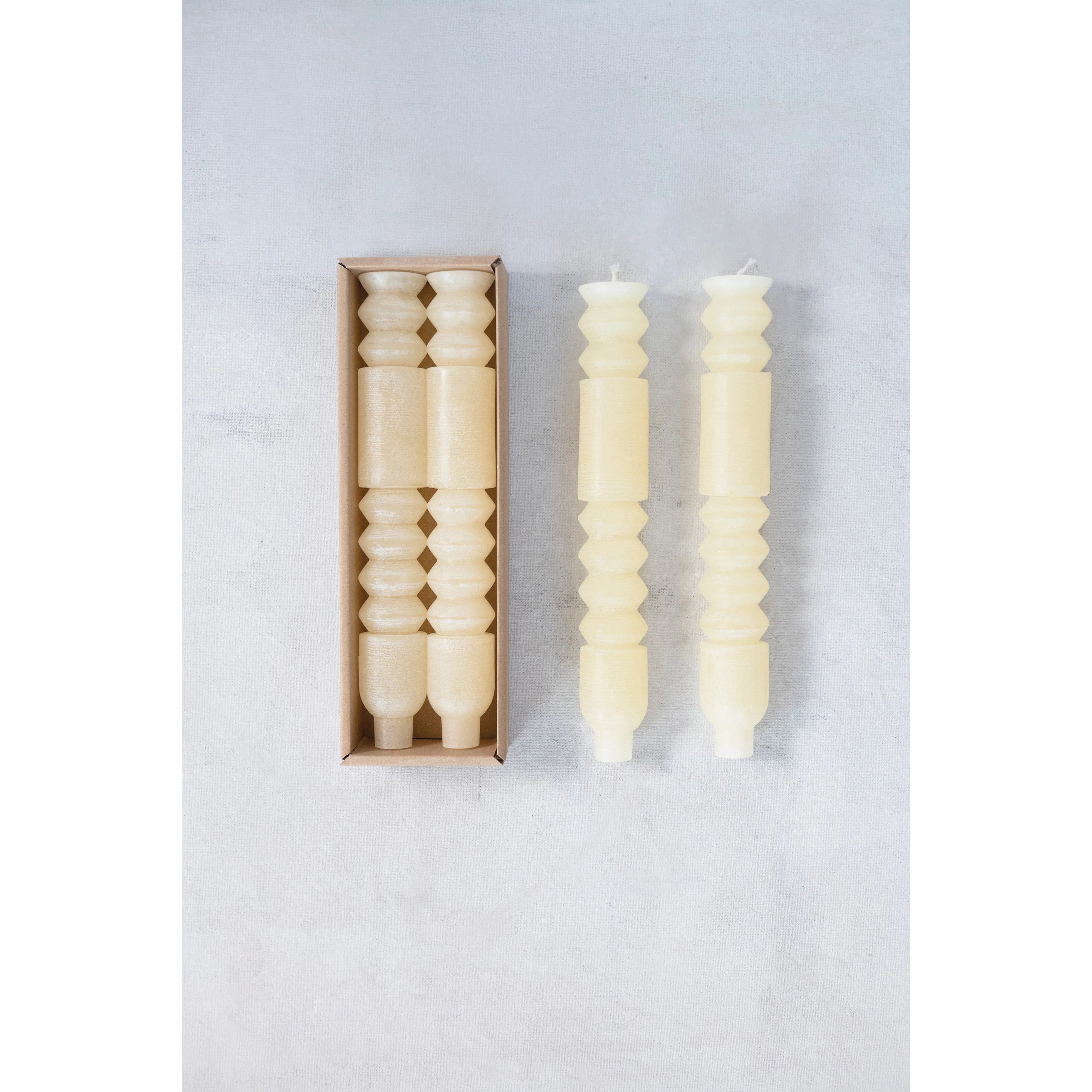 Unscented Totem Taper Candles in Box, Set of 2 - StyleMeGHD - Candles + Diffusers